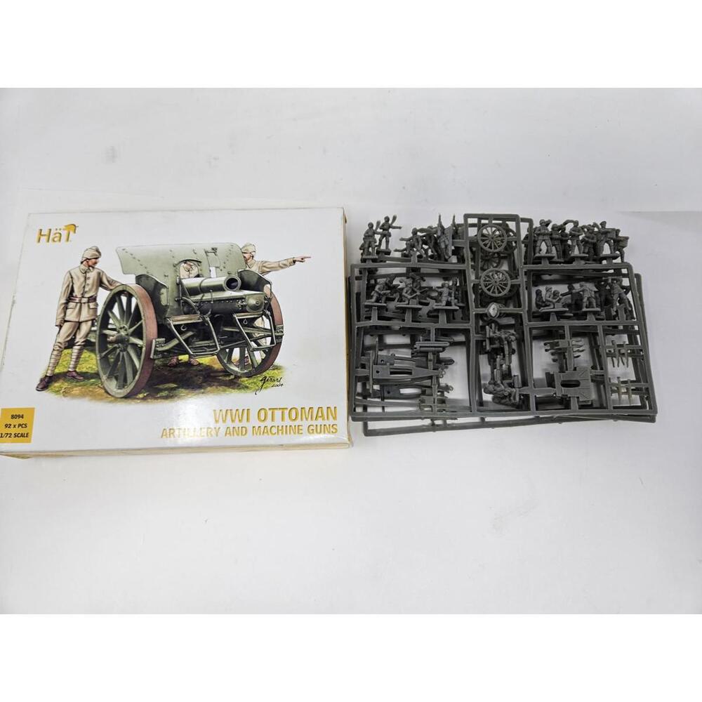 Mint in box WWI Ottoman Artillery and Maching Guns  by HaT Miniatures-1/72-8094